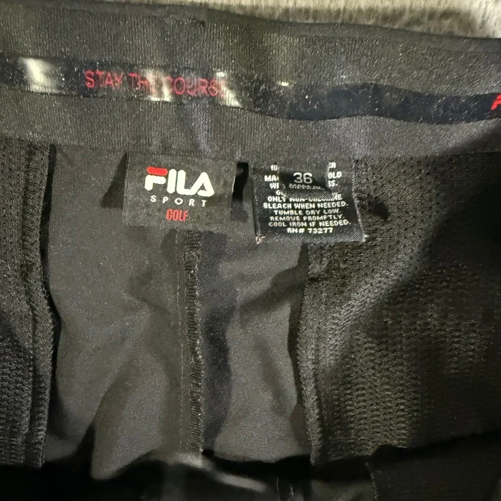 Vintage Fila Sport Golf Shorts Mens 36 Gray Golfing Casual Flat Front Activewear